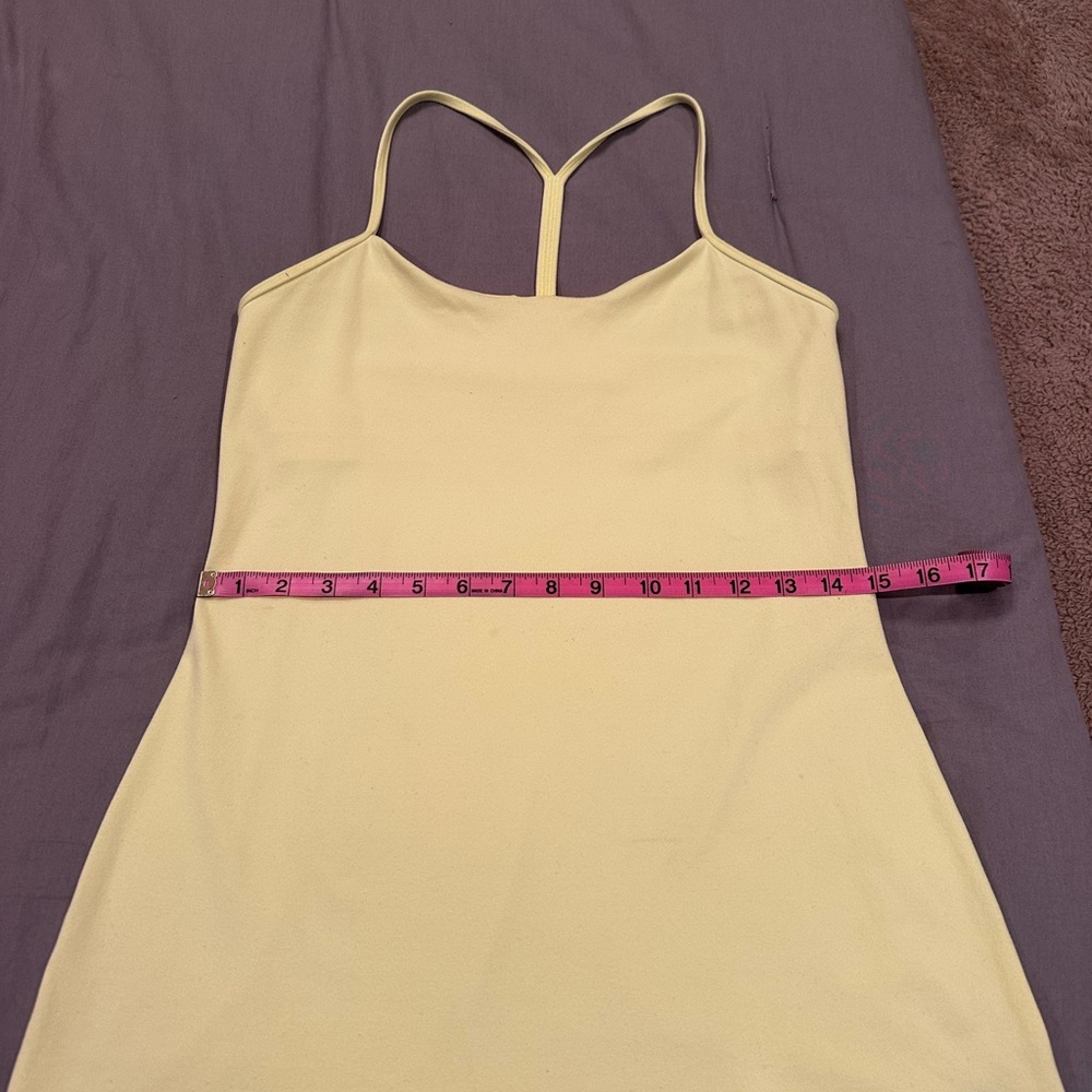 Lululemon Sunny Yellow Camisole with bra lining.